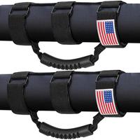 2 PCS Roll Cage Handle, Strap Design, Fits 1955-2023 Jeep Wrangler JL, JK, TJ, YJ and Jeep Gladiator Accessories, Suitable fo...