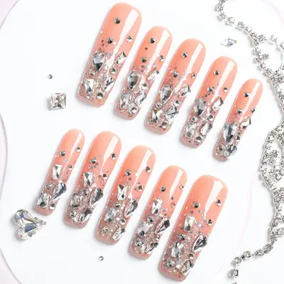 Lovful | Square Mid Length 1.7 Holiday Collection Handmade Acrylic Press on Nails |10PCS Reusable,Salon Quality,Link 1 H23-...
