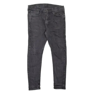 LEVI'S 519 Jeans Hi-Ball Mens Black Slim Skinny W33 L27