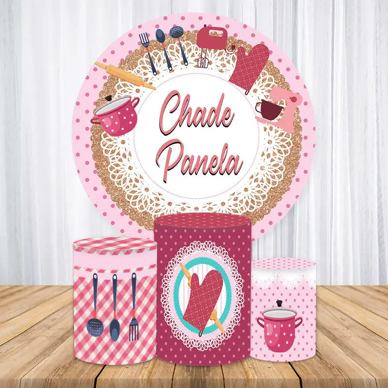 Aperturee Dark Purple Guitar Round Happy Birthday Backdrop Kit | Round Party Backdrop | Circular Birthday Backdrop Cover | Ci...