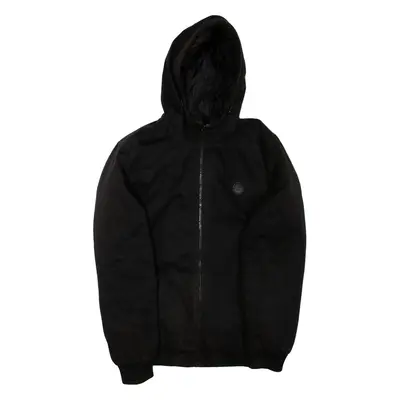 Mens Jacket Black Hooded M