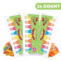 Vintage Wax candy Sour Flavor 24 count pack oodles  wax candy gift wax  candy tiktok candy super sour crybaby  candy Fruit Or...