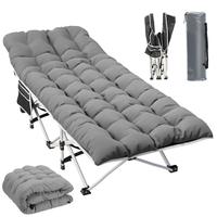 YITAHOME Camping Cots w/Mattress Portable Lounge Chair Outdoor Folding Cot Heavy Duty 575 LB Capacity 1200D Oxford w/Carry Ba...