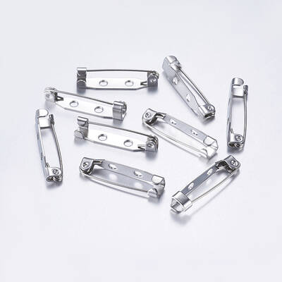 Tarnish Resistant 304 Stainless Steel Pin Brooch Back Bar Findings