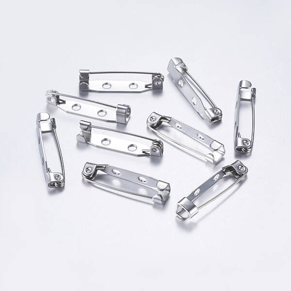 Tarnish Resistant 304 Stainless Steel Pin Brooch Back Bar Findings