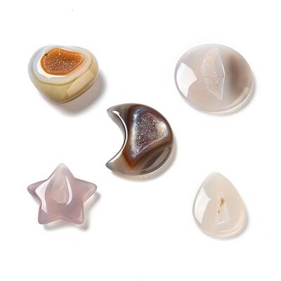 Natural Druzy Geode Agate Beads Decorations