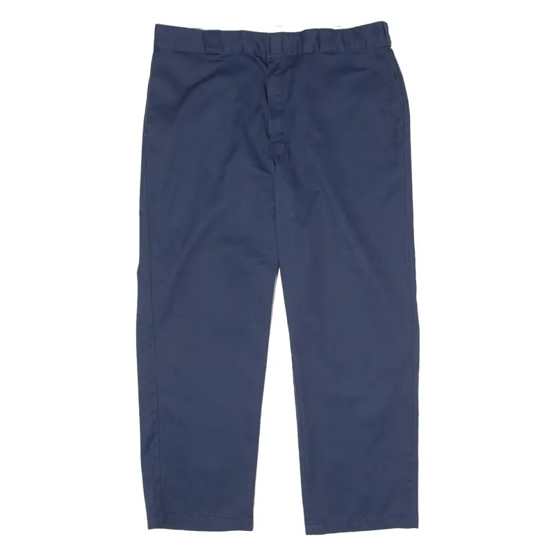 DICKIES 874 Original Workwear Mens Twill Trousers Blue Regular Straight W40 L30