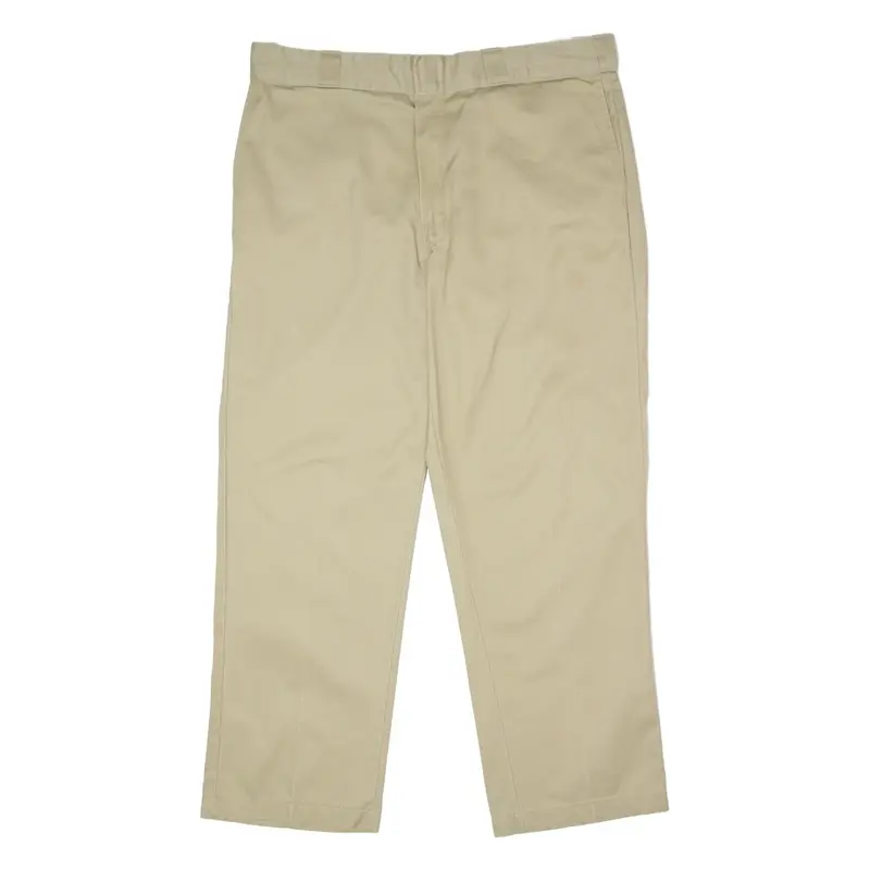 DICKIES 874 Original Workwear Mens Twill Trousers Beige Regular Straight W38 L28