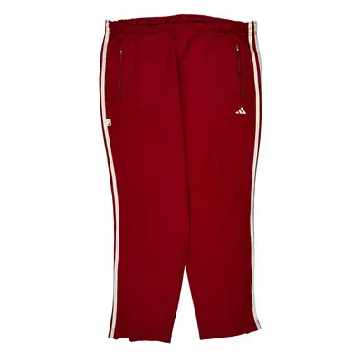 Adidas Joggers - Large Red Polyester Blend