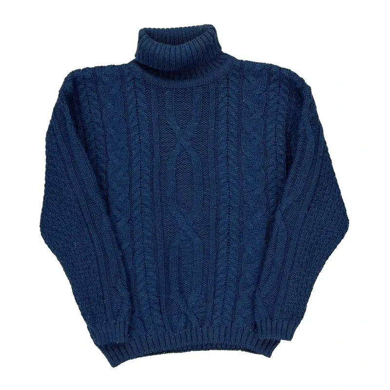 West Highlands Rollneck - Small Blue Wool