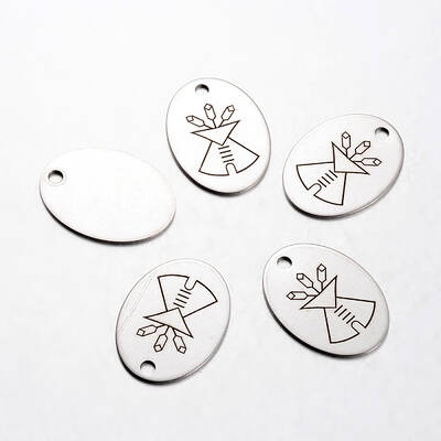 Non-Tarnish Spray Painted 201 Stainless Steel Pendants