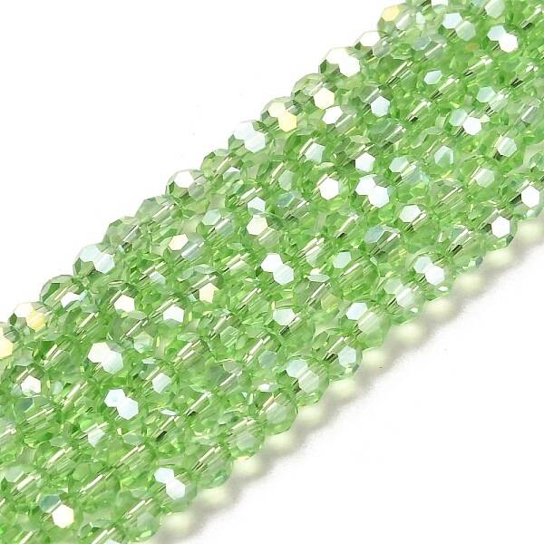 Electroplate Glass Beads Strands
