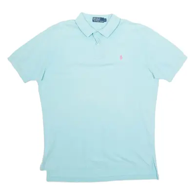 POLO RALPH LAUREN Mens Polo Shirt Blue L