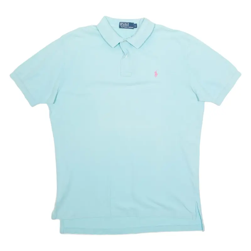POLO RALPH LAUREN Mens Polo Shirt Blue L