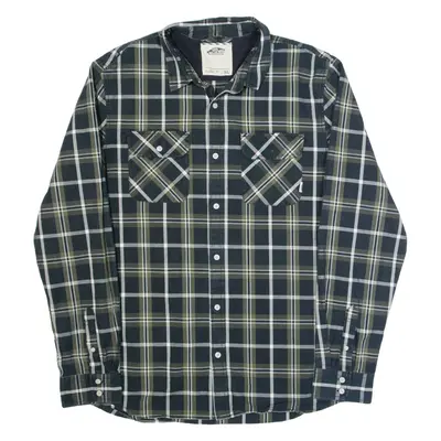 VANS Mens Shirt Blue Check Long Sleeve XL