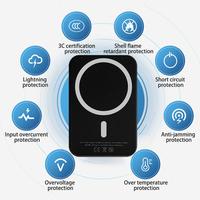 Magnetic Wireless Power Bank for Phone, Sleek Portable Charger with 5000mAh/10000mAh | Perfect for Travel, Office & On-The-Go...