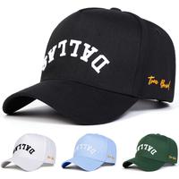 Unisex Letter DALLAS Embroidered Baseball Cap Outdoor Adjustable Sunscreen Leisure Hat Spring Autumn Travel Tourism Beach Vac...