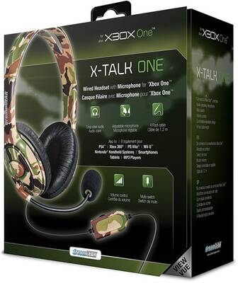 DreamGear DGXB1-6618  Xbox One X-Talk Game Headset - Boom Mic - (Camo)