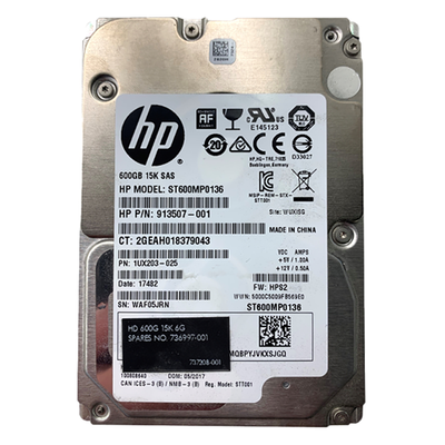 913507-001 HP 600GB 12Gb/s SAS 15000 2.5-inch 256MB Hard Drive