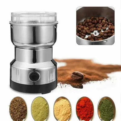 Electric Coffee Grinder | Color: White