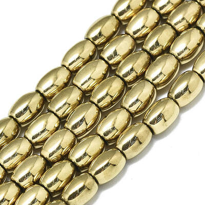 Electroplate Non-magnetic Synthetic Hematite Beads Strands
