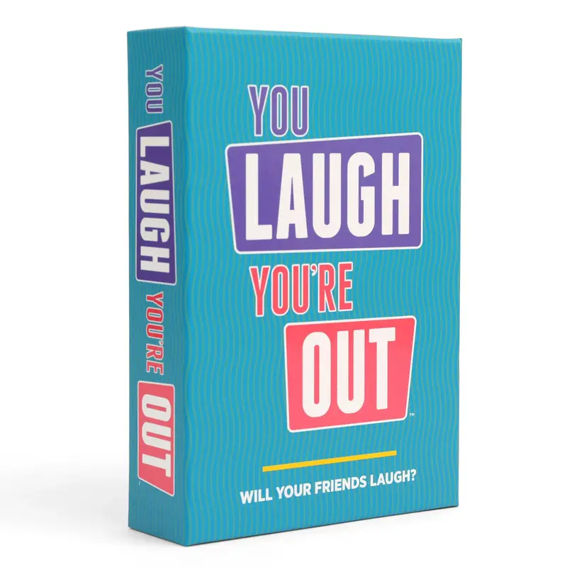 You Laugh You're Out [A Party Game with Hilarious Charades Family Card Games for Adults & Kids, 125 Prompt Cards Fun Card Gam...
