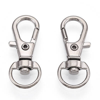 Alloy Swivel Lobster Claw Clasps