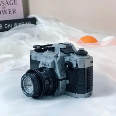 405pcs/set Miniature Camera Building Blocks, Creative Blocks Building Toys For Kids, Interlocking Plastic Blocks Set For Boys...