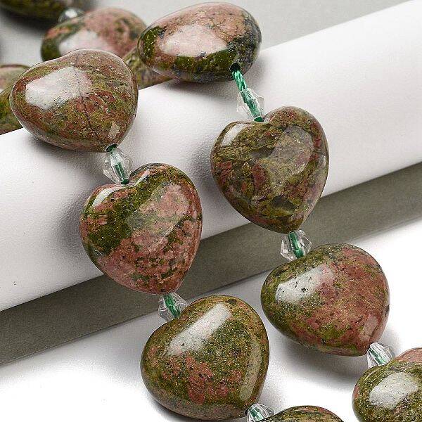 Natural Unakite Beads Strands