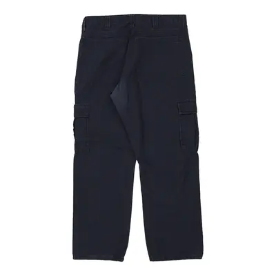Wrangler Cargo Trousers - 34W 30L Navy Cotton