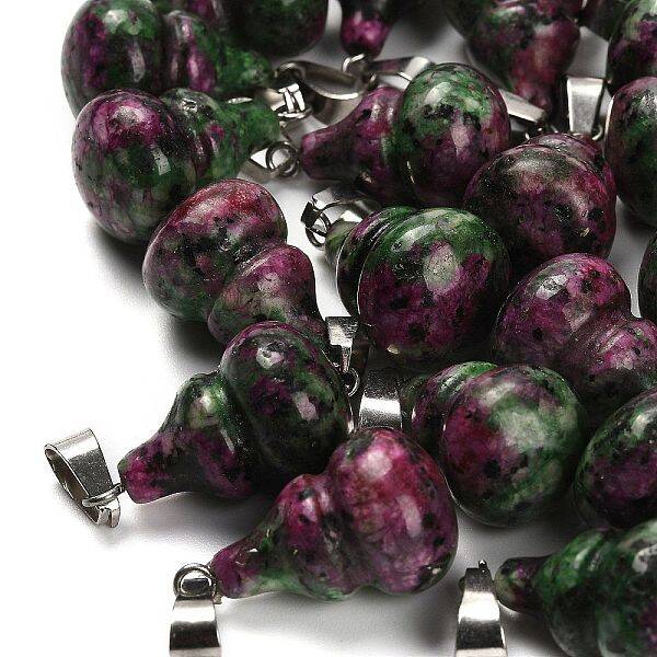 Dyed Natural Marble Pendants