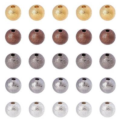 Brass Textured Beads