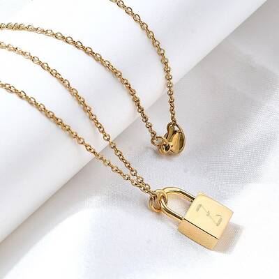 304 Stainless Steel Rolo Chain Pendant Necklaces