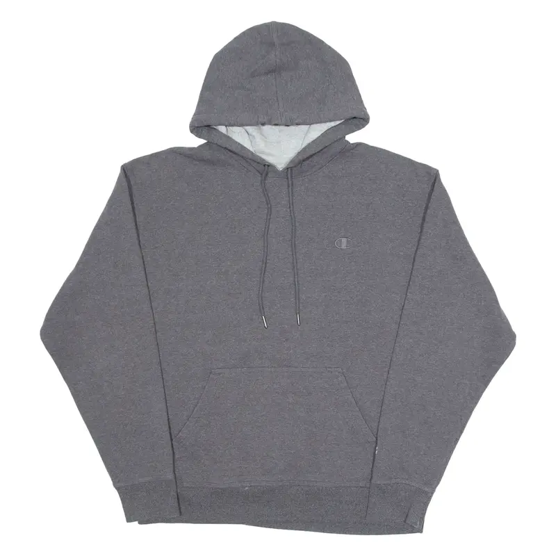 CHAMPION Mens Grey Hoodie L