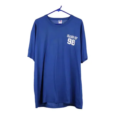 Russell Athletic T-Shirt - XL Blue Cotton