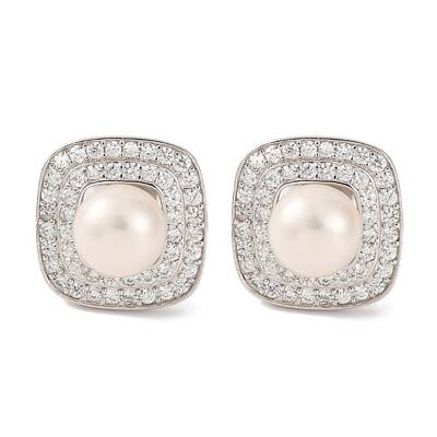 925 Sterling Silver Square Stud Earrings