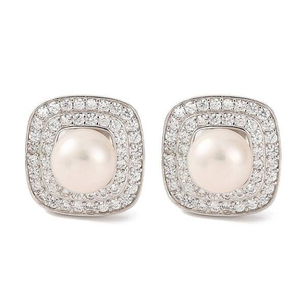 925 Sterling Silver Square Stud Earrings