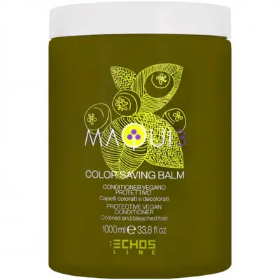 Echosline Maqui 3 Color Saving Balm Conditioner - vegetable conditioner for colored hair, 1000 ml