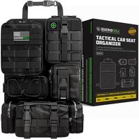 Rhino USA Tactical Car Seat Organizer - Car Storage Bag with Pockets