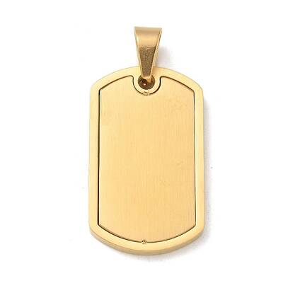 PVD Vacuum Plating 304 Stainless Steel Stamping Blank Tag Pendants