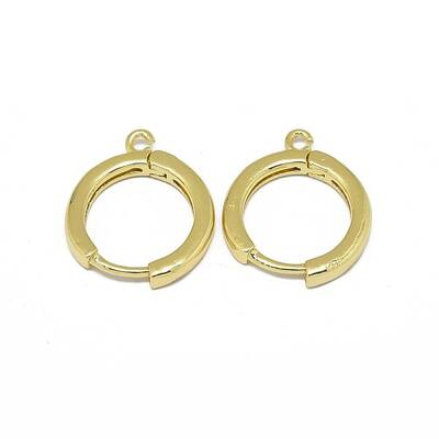 Brass Huggie Hoop Earring Findings