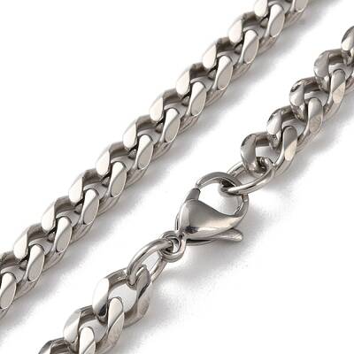 304 Stainless Steel Cuban Link Chain Necklaces for Men