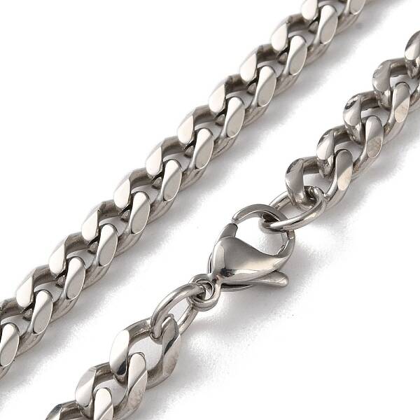 304 Stainless Steel Cuban Link Chain Necklaces for Men