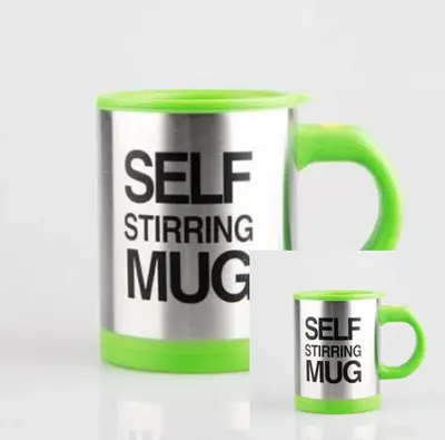 Automatic  Self Stirring  Smart Mixer Thermal Cup | Color: 2pcs Green
