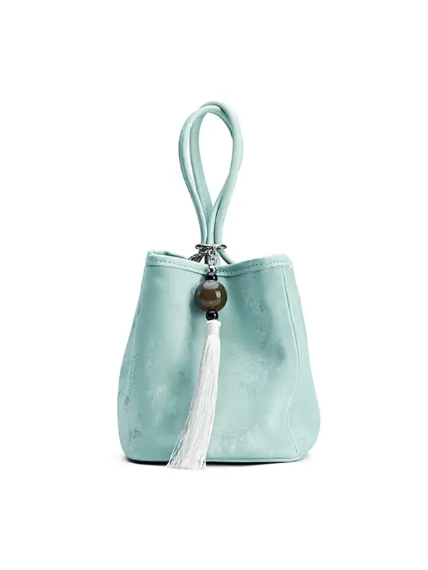 Smting Small Bucket Bag with Top Handle