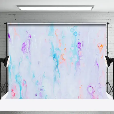 Colorful Bubble Fantasy Marble Texture Backdrop - Aperturee