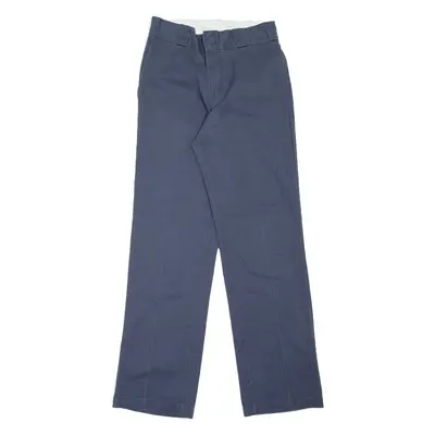 DICKIES 874 Workwear Mens Trousers Blue Regular Straight W26 L30