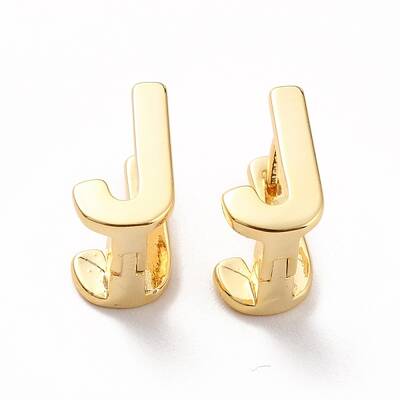 Initial Hoop Earrings for Women