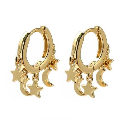 Rack Plating Brass Hoop Earrings