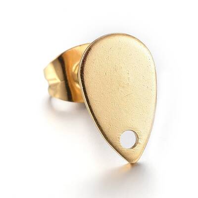 Ion Plating(IP) 304 Stainless Steel Stud Earring Findings